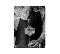 Bartender Cocktail Tin Sign Vintage Metal Pub Club Cafe Bar Home Wall Art Decoration Poster Retro 12x16inch(30x40cm)