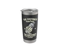 Bartender Customer is Always Right Barkeeper Bartending Stainless Steel Insulated Tumbler