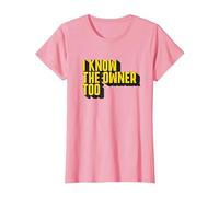 Bartender Design I Know The Owner Too Funny Bouncer Bar Pub T-Shirt, Women, Pink, Small