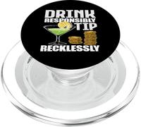Bartender Drink Responsibly Tip Recklessly PopSockets PopGrip for MagSafe
