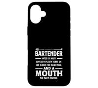 Bartender Heart Sleeve Fire Soul Mouth Control Case for iPhone 16 Plus