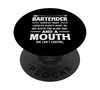 Bartender Heart Sleeve Fire Soul Mouth Control PopSockets Adhesive PopGrip