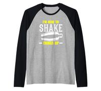 Bartender I'm Here to Shake Things Up Raglan Baseball Tee