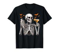 Bartender Job Horror Skeleton Halloween Team Costume Parties T-Shirt