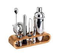 Bartender Kit 10 Piece Stainless Steel Bar Mixer Set Home Bartender And Cocktail Kit Tools Shaker Cocktail Shaker Set(550ml)