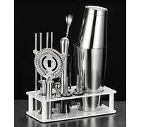 Bartender Kit, 13-Piece Cocktail Shaker Set, Perfect Home Bartending Kit for Drink Mixing, Stainless Steel Bar Tools with Stand, Professional Bar Tools for Drink Mixing, Home, Bar, Parties