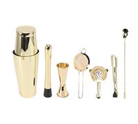 Bartender Kit 9PCS Stainless Steel | Cocktail Shaker Set with Temperature Control | Bar Tools for Home/Party/Mixology | 33.1 oz, Dishwasher Safe (Type B)