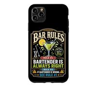 Bartender Mixologist Bar Rules Rule #1 Bartender Is Always Case for iPhone 11 Pro Max