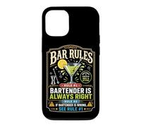 Bartender Mixologist Bar Rules Rule #1 Bartender Is Always Case for iPhone 12/12 Pro