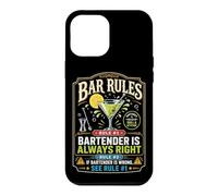 Bartender Mixologist Bar Rules Rule #1 Bartender Is Always Case for iPhone 12 Pro Max