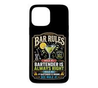 Bartender Mixologist Bar Rules Rule #1 Bartender Is Always Case for iPhone 13 Pro Max