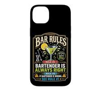Bartender Mixologist Bar Rules Rule #1 Bartender Is Always Case for iPhone 14 Plus
