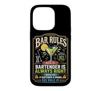 Bartender Mixologist Bar Rules Rule #1 Bartender Is Always Case for iPhone 14 Pro