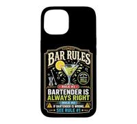 Bartender Mixologist Bar Rules Rule #1 Bartender Is Always Case for iPhone 15