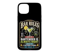 Bartender Mixologist Bar Rules Rule #1 Bartender Is Always Case for iPhone 15 Plus