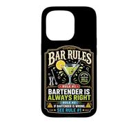Bartender Mixologist Bar Rules Rule #1 Bartender Is Always Case for iPhone 15 Pro