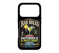 Bartender Mixologist Bar Rules Rule #1 Bartender Is Always Case for iPhone 17 Pro