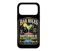 Bartender Mixologist Bar Rules Rule #1 Bartender Is Always Case for iPhone 17 Pro Max