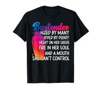 Bartender Mixologist Bartender Hated by Many Loved by Plenty T-Shirt