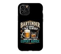Bartender Mixologist Bartender Of Course I Talk To Myself Case for iPhone 11 Pro