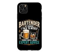 Bartender Mixologist Bartender Of Course I Talk To Myself Case for iPhone 11 Pro Max