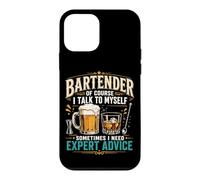 Bartender Mixologist Bartender Of Course I Talk To Myself Case for iPhone 12 mini