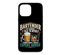 Bartender Mixologist Bartender Of Course I Talk To Myself Case for iPhone 13 Pro Max