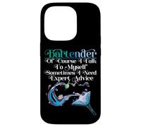 Bartender Mixologist Bartender Of Course I Talk To Myself Case for iPhone 14 Pro