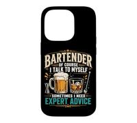 Bartender Mixologist Bartender Of Course I Talk To Myself Case for iPhone 14 Pro