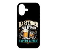 Bartender Mixologist Bartender Of Course I Talk To Myself Case for iPhone 17