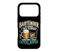 Bartender Mixologist Bartender Of Course I Talk To Myself Case for iPhone 17 Pro