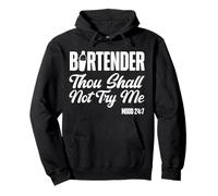 Bartender Mixologist Bartender Thou Shall Not Try Me Mood Pullover Hoodie