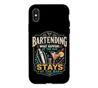 Bartender Mixologist Bartending What Happens At The Bar Case for iPhone X/XS
