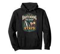 Bartender Mixologist Bartending What Happens At The Bar Pullover Hoodie