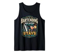 Bartender Mixologist Bartending What Happens At The Bar Tank Top