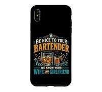 Bartender Mixologist Be Nice To Your Bartender We Know Your Case for iPhone XS Max