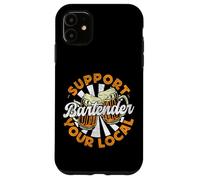 Bartender Mixologist Beer Support Your Local Bartender Case for iPhone 11