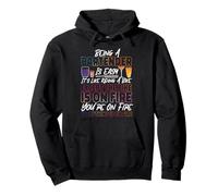 Bartender Mixologist Being A Bartender Is Easy Pullover Hoodie