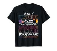 Bartender Mixologist Being A Bartender is Easy T-Shirt