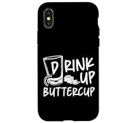 Bartender Mixologist Drink Up Buttercup Case for iPhone X/XS