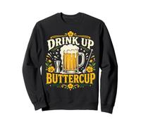 Bartender Mixologist Drink Up Buttercup Sweatshirt