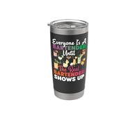 Bartender Mixologist Everyone is A Bartender Until The Real Stainless Steel Insulated Tumbler