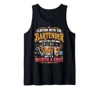 Bartender Mixologist Flirting with The Bartender Won't Get Tank Top