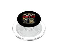 Bartender Mixologist God Knows When You Don't Tip PopSockets PopGrip for MagSafe
