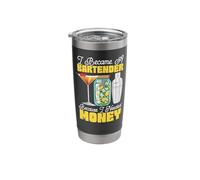 Bartender Mixologist I Became A Bartender Because I Needed Stainless Steel Insulated Tumbler