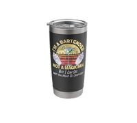 Bartender Mixologist I'm A Bartender Not A Magician But I Stainless Steel Insulated Tumbler