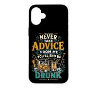Bartender Mixologist Never Take Advice From Me You'll End Up Case for iPhone 16 Plus