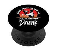 Bartender Mixologist Never Take Advice From Me You'll End Up PopSockets Adhesive PopGrip