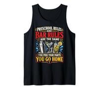 Bartender Mixologist Preschool Rules and Bar Rules are The Tank Top