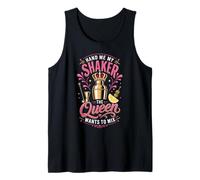 Bartender Mixologist Queen Hand Me My Shaker The Queen Wants Tank Top